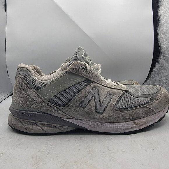 New Balance 990v5 Mens 14E Gray Sneaker Shoes Made In USA Athletic M990GL5 main image 6